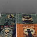 Eternity sky 6Pcs Halloween Kitchen Hand Towels：Ghost Trick or Treat Pumpkin Cat Bat Skull Tea Towel Dish Set Decorations for Holiday Bathroom Decor