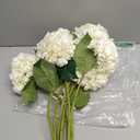 Suncalla 8 Pcs Ivory Hydrangea Artificial Flowers 18 Inch Valentines Faux Hydrangea Flowers with Stems Fake Bouquet Bulk Realistic Floral for Spring Summer Wedding Home Table Indoor Decoration