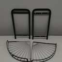 HUIJIN RA01 90 Corner Shelf for Kitchen - Space-Saving Spice Rack, Pot & Pan Organizer, Under Sink Storage - Sturdy Iron Tiered Shelves-2 Tier