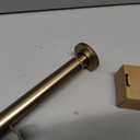Ivilon Tension Curtain Rod - Spring Tension Rod for Windows or Shower, 24 to 36 Inch. Warm Gold