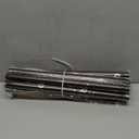 Bronze Double Curtain Rods for Windows 36 to 72 inch, Farmhouse Vintage Decorative 1 Inch Adjustable Dual Curtain Rod, Heavy Duty Boho Rustic Double Drapery Pole with Brown Grain Finials