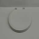 Deluxe Molded Round Wood Toilet Seat, Biscuit & Linen