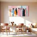 I@U Modern Colorful Wall Art Prints Minimalism Pink Canvas Wall Art Decor For Living Room Pictures Abstract Artwork For Walls Abstract Wall Art For Bedroom Bathroom Office Kitchen 20x40 Inch