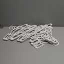 HOUSE DAY Premium Baby Hangers 20 Pack, 11 Inch Kids Plastic Hanger White, Slim Children's Hangers for Infant, Toddler, Child Clothes, Non-Slip Sturdy and Durable Baby Clothes Hanger for Closet