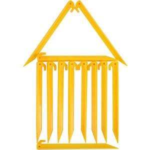 MUDOR 12 Inch Plastic Tent Stakes -12 pcs Heavy Duty and Durable Tent Pegs Spike Hook for Campings Outdoor Sand Beach, Sturdy Canopy Stakes Accessories, Garden Lawn Stakes