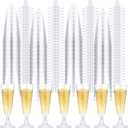 Nuenen 500 Pcs Plastic Champagne Flutes Bulk 5 oz Disposable Clear Champagne Glasses for Parties, Mimosa Bar, Events, Christmas, Wedding and Shower Party Supplies