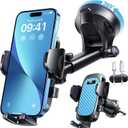 YRU True Military-Grade [360 Rotation Suction] 2025 Ultimate Car Phone Holder Mount 90+LBS Safest Strongest & Patent Certs Dashboard Windshield Vent for iPhone 17 16 Pro Max Samsung, Royal Blue