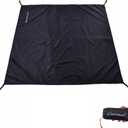 Clostnature Tent Footprint - Waterproof Camping Tarp, Heavy Duty Tent Floor Saver, Ultralight Ground Sheet Mat for Hiking, Backpacking, Hammock, Beach - Storage Bag Included (6 Person(118'' x 118''), Black)