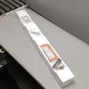 Curtain Track, Ceiling Curtain Track for Room Divider, Ceiling Mount Rail Set with Roller Hooks, White, 3ft - 6ft