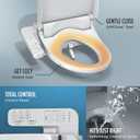 TOTO WASHLET KC2 Electronic Bidet Toilet Seat with Heated Seat and SoftClose Lid, Elongated, Cotton White - SW3024#01