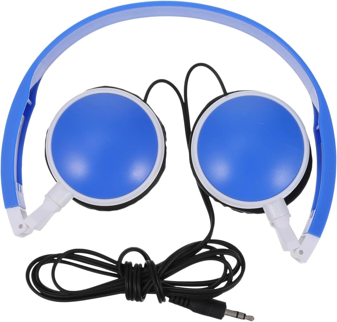 1pc Boy Girl's Foldable Headset Lightweight Stereo Music Headphones for School and Travel Comfortable Cushioned Earplugs Compatible Phones and Tablets