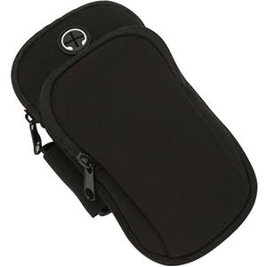 Running Wrist Band Bag Outdoor Sports Phone Arm Package Randonnée Cell Strap Pocket Support De Téléphone Portable Pour Course À Bras Bande, Sports Bag With Bottom Compartment, Black, One Size