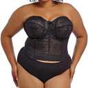 GODDESS womens Lace Bustier Bra L
