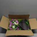 Lodou 2 Sets Artificial Cemetery Flowers, Grave Memorial Flowers with Ground Spike,Heart Shaped Wreaths Rose Flowers for Artificial Rose Decoration for Cemetery Headstones Gravesites (Purple)