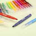 18 Colors Watercolor Markers, School and Art Suppliers, Back to School, Soft Nylon Brush Tips for Coloring, Calligraphy, Painting, Drawing