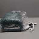 Electric Heated Throw Blanket - Jacquard Checkered Sherpa 50"x60" Fast Heating Bed Blankets with 6 Heating Levels & 4 Hours Auto Off, Over-Heat Protection ETL, Dark Green