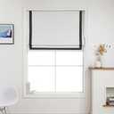 Everyday Celebration Greenwich Blackout Cordless Roman Shade, 39"x64" Black