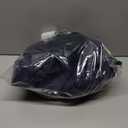 QINSEN Womens Medium Waist Baggy Elastic Waist Sweatpants Casual Fleece Long Pants with Pockets (Large, Navy)