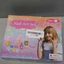 Kids Nail Polish Set for Girls, Non-Toxic Quick Dry Nail Art Salon Kit with Nail Dryer and Peelable Nail Polish,Ideal Gift Toys for Girls Age 6-12