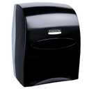 Kimberly-Clark Professional Sanitouch Manual Hard Roll Towel Dispenser (09996), Black, for Hard Roll Towels with a 1.75" core, 12.63" x 16.13" x 10.2" (Qty 1)