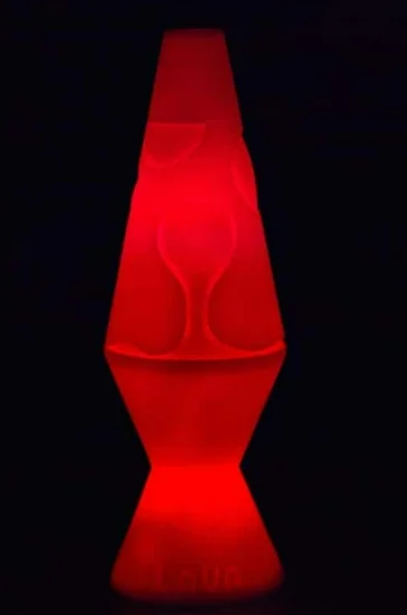Lava® LED Lamp White Base & 4 Color Changing LED Lights