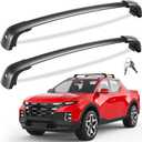 Tuyoung 300lbs Roof Rack Cross Bars Compatible with Hyundai Santa Cruz 2021-2026 SE SEL Premium Night Limited, Lockable Heavy Duty Anti-Theft Aluminum Roof Rails Crossbars Cargo Carrier Bag Black