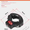 Niewalda Aluminum Bike/Motorcycle Handlebar Mount for GoPro, Insta360, DJI Osmo and Fill Light, 360 Degrees Rotary Motorcycle Camera Mount Side Reinforcement Anti-Reverse