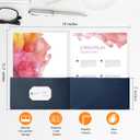 2 x Two Pocket Folders,25 Pack Blue Folders with Pockets Fit Letter Size Paper,Thick Paper File Folder for School Office Business Home,Assorted 6 Colors