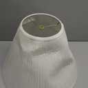 Aspen Creative 33138, Mushroom Pleated Traditional Spider Lamp Shade, Pleated White, 7" Top x 17" Bottom x 13" Slant