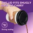 12 oz 100 Pack Disposable Coffee Cups with Lids and Sleeves, Coffee Paper Cups with Lids, To Go Beverage Drinking Cup for Coffee, Tea