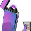 Electric Lighter USB Rechargeable Plasma Lighter, with Windproof High Power Arc Mirror-Polished Metal Ice Touch Surface, with Gift Box, for Outdoor Travel Grill BBQ Candle (Magic)