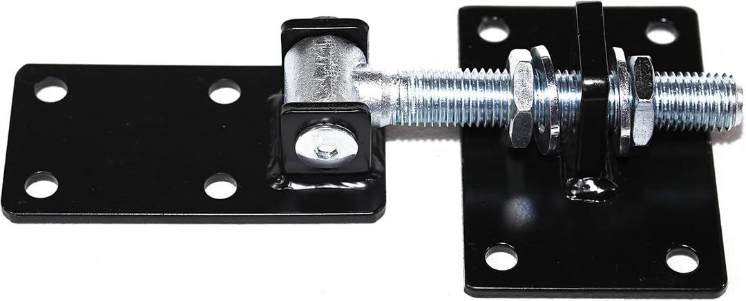 Gate Hinges Wooden Gate Hinge DORTIMATE JL27A Adjustable Heavy Duty Gate Hardware 90 Degree Door Hinges Swing Gates Accessories Black Finish