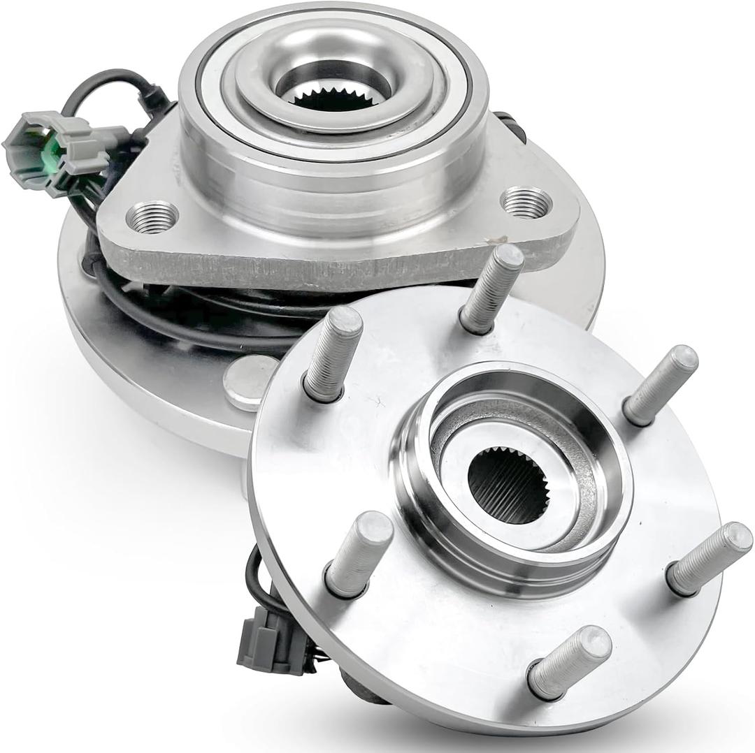Pair 515066 Front Wheel Bearing Hub Assembly Compatible with Infiniti QX56 2004 2005 2006 2007, for Nissan Armada 2005 2006 2007, Pathfinder 2004, Pathfinder Armada 2004, Titan 2004-2007, 6 Lug w/ABS