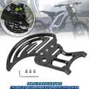 2Pcs Black Rear Brake Disc Guard Cover, Aluminum Dirt Pit Bike Motorcycle Sprocket Guards Derailleur Cover Caliper Chain Protector for Sur Ron Light Bee for Surron/Segway X160/X260