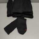 Hanes Men's Double Tough Socks, Crew and Ankle Moisturing Wicking Socks, Black & White, Multi-Packs (Black, M)