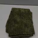 MIULEE Pack of 2 Pillow Covers Soft Soild Decorative Square Throw Pillow Covers Set Cushion Cases Pillowcases for Sofa Bedroom Car 20 x 20 Inch 50 x 50 Cm Olive Green