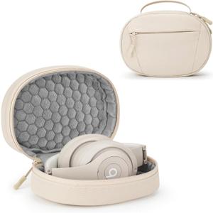 Soft Case for Beats Studio Pro/Sony WH-1000XM4/ Sony WH-XB910N/ Beats Studio3 Headphone, Soft Shell Travel Protective Carrying Cover Storage Bag (Sandstone)