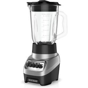 BLACK+DECKER PowerCrush 700W Blender 6-Cup Glass Jar 4-Speed Pulse Ice
