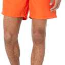 Amazon Essentials Men's 7" Quick-Dry Swim Trunk, Orange, X-Small