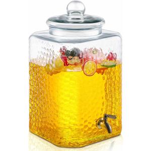 1 Pack 5 Gallon Glass Water Drink Dispenser for Parties