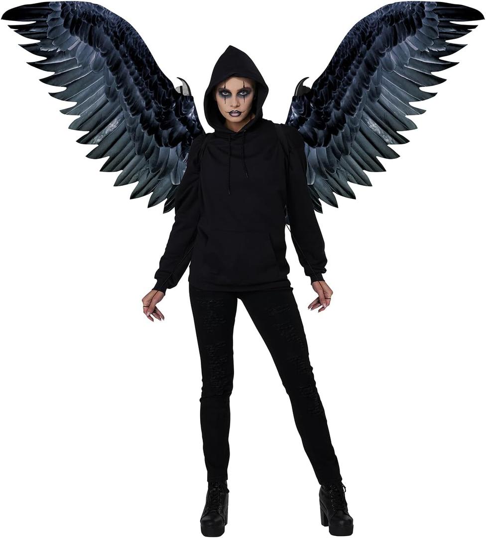 California Costumes, Mechanical Opening Wings, 6 feet Span (Gray, XXL)