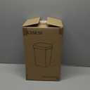 KSSKSS 3 Pack Bathroom Small Trash Can with Lid, 2.6 Gallon Slim Garbage Bin with PopUp Lid, 10L Plastic Wastebasket for Bedroom, Office, Kitchen, Toilet (Matte Black)