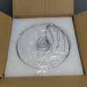 Modern Semi Flush Mount Ceiling Light with Industrial Clear Hammered Glass Lampshade, Farmhouse Ceiling Lights fixtures in Satin Nickel for Hallway Kitchen Bathroom Bedroom (Silver)