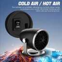 Portable Car Heater for Vehicle, 12V 100W Portable Fast Heating Defroster Automobile Windshield Fast Heaters Car Heater That Plugs into Cigarette Lighter for Car, SUV, Trucks, Round heads