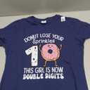 Donut Lose Your Sprinkles 10 10th Birthday Party Girls Kids T-Shirt M