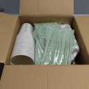 168Pcs Gingham Party Supplies for 24 Guests Thick Paper Plates and Napkins Knives Spoons Forks Cups Disposable Party Set Cutlery for Dinner Baby Shower Wedding Favor(Sage Green)