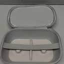 Wearable Breast Pumps Carrying Case, Hard Shell Case with Removable Tray, Watertight Breast Pump Storage Bag Compatible with Most of Wearable Breast Pumps, Holds 2 Pumps, Grey