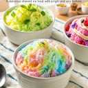 CROWNFUL Shaved Ice Machine, Snow Cone Machine with 2 Ice Cups, Ice Shaver Machine for Snow Cones, Snowballs, Frozen Cocktails and More, Easy to DIY with Snow Cone Syrup at Home,Gifts for Men&Women