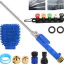 Jetnozzle High pressure hose nozzle for garden hose,7-in-1 Hydro jet nozzle High Pressure Power Washer wand, nozzles watering sprayer cleaning tool, Pressure washer hose attachment