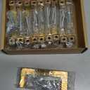 Cabinet Pulls Gold Cabinet Handles Square Drawer Pulls, 10 Pack 3 Inch Stainless Steel Kitchen Door Cupboard Cabinet Handles, Drawer Hardware Handles, 76mm Hole Centers